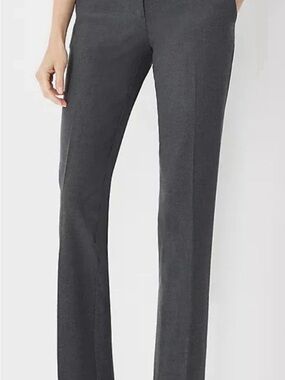 NWT Ann Taylor The Straight Mid Rise Full Length Pant In Slate Blue Size 4